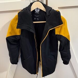 Volcom Kids' ski/snowboard Jacket in Black and Yellow